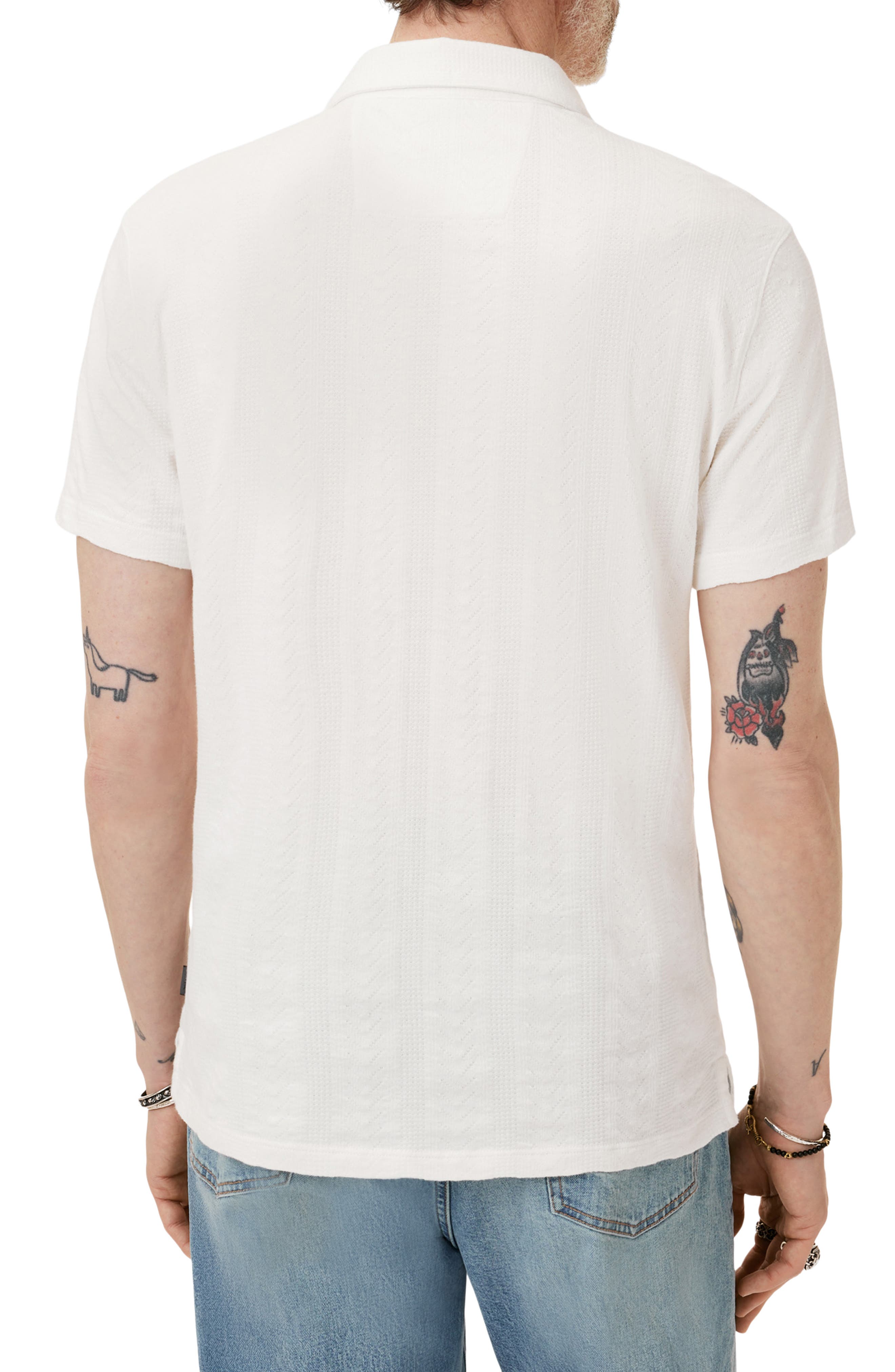John Varvatos Zion Jacquard Cotton Polo