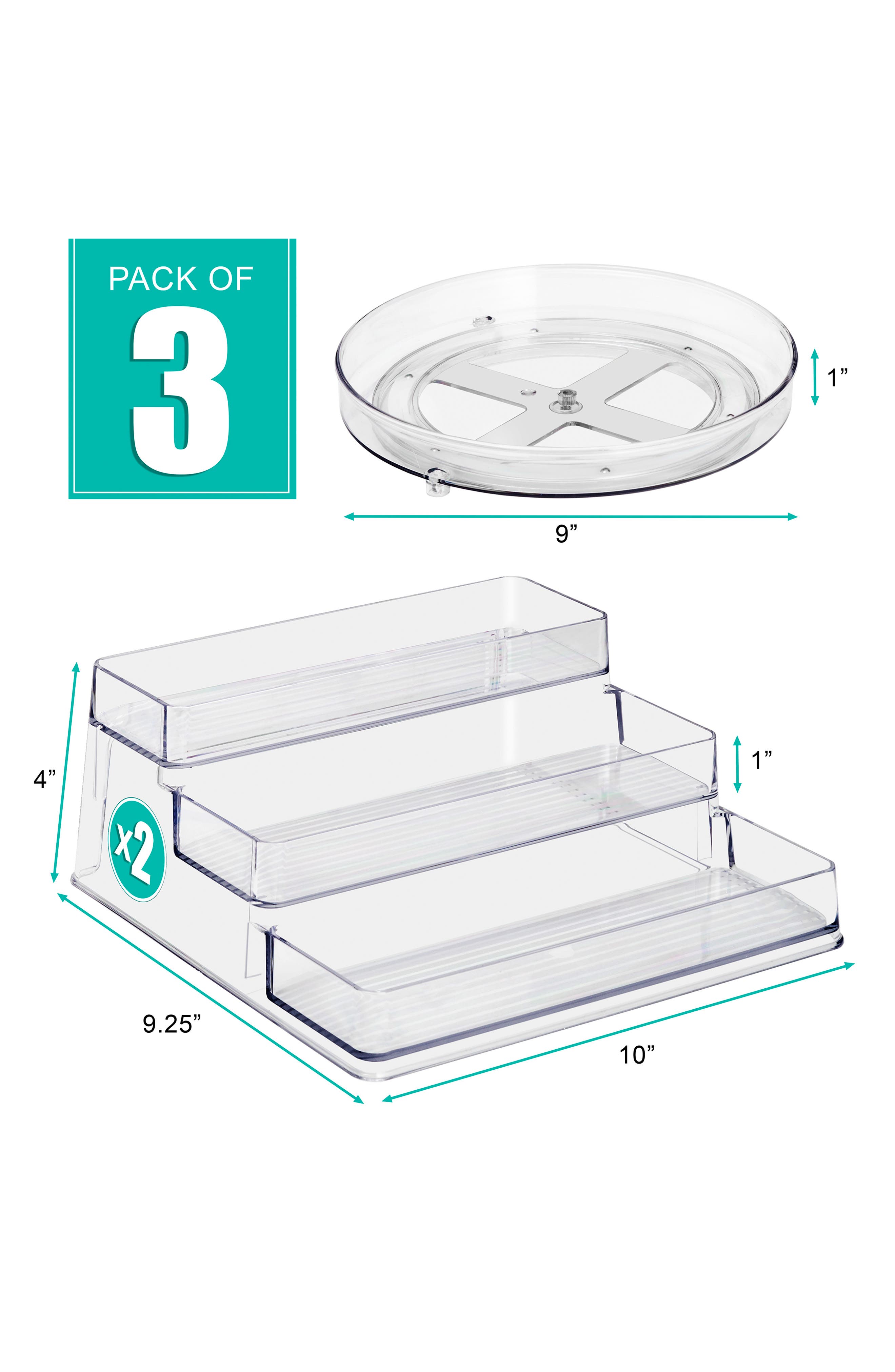 SORBUS Acrylic Spice Organizer Set