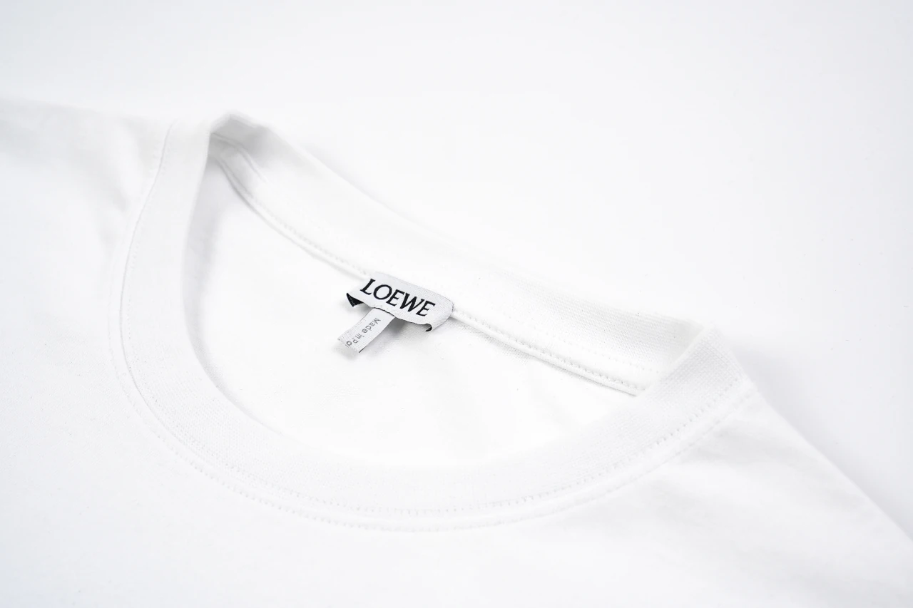 LOEWE White Cat Anagram Embroidered T-Shirt product photo from LabelPicks