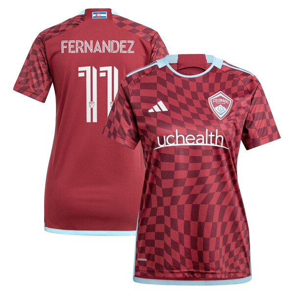 Omir Fernandez Colorado Rapids adidas Women's 2024 One Flag Kit Replica Player Jersey - Burgundy