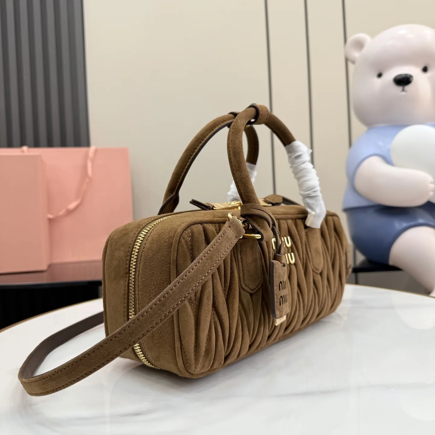 Miu Miu Matelasse Lambskin Top Handle Bag product photo from LabelPicks
