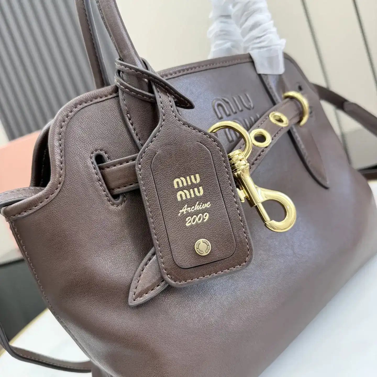 Miu Miu Polished Top Handle Bag product photo from LabelPicks