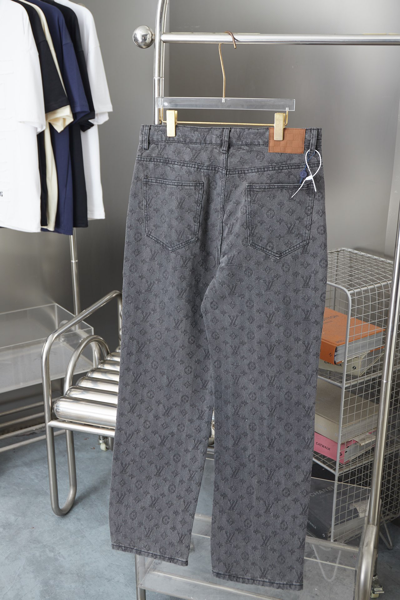 Monogram Full Print Jeans