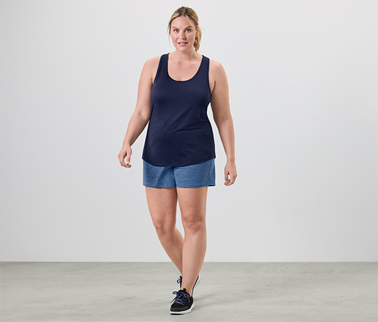 Funktionsshorts, blau