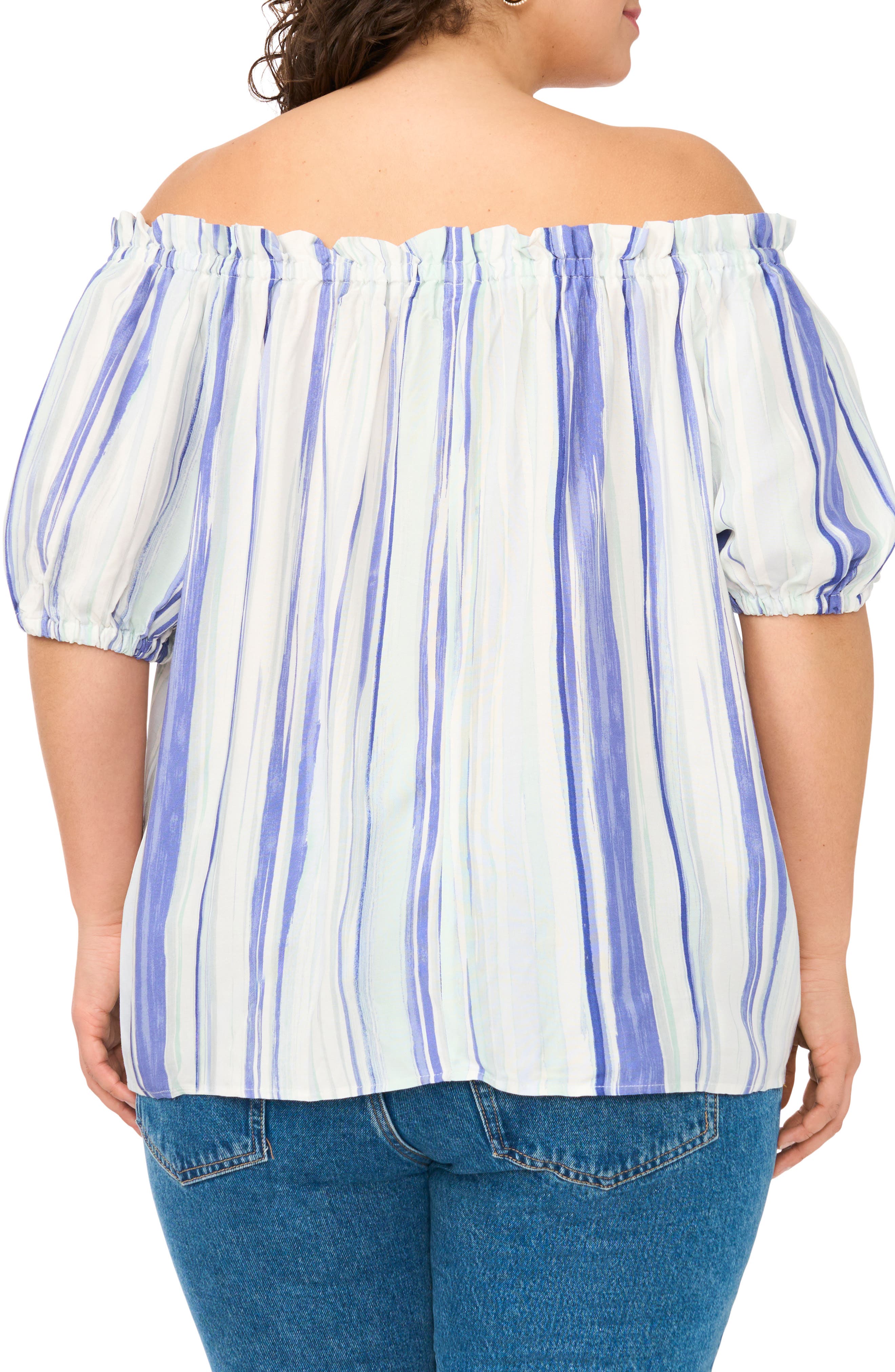 Vince Camuto Stripe Off the Shoulder Top