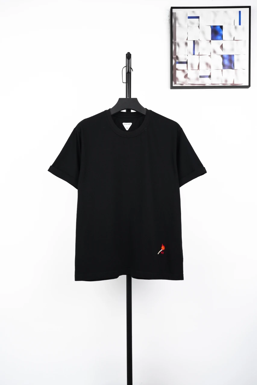 Bottega Veneta Black Matchstick Embroidered T-Shirt product photo from LabelPicks