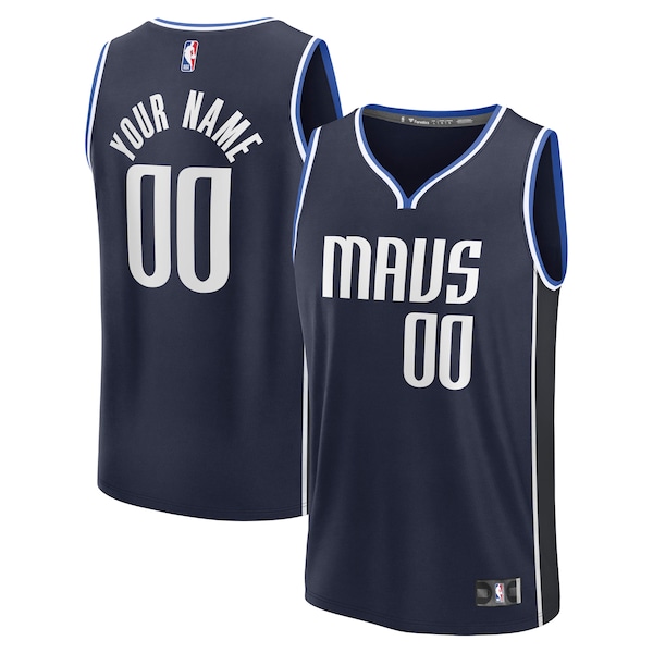 Dallas Mavericks  Custom Fast Break Jersey - Statement Edition - Navy/Blue