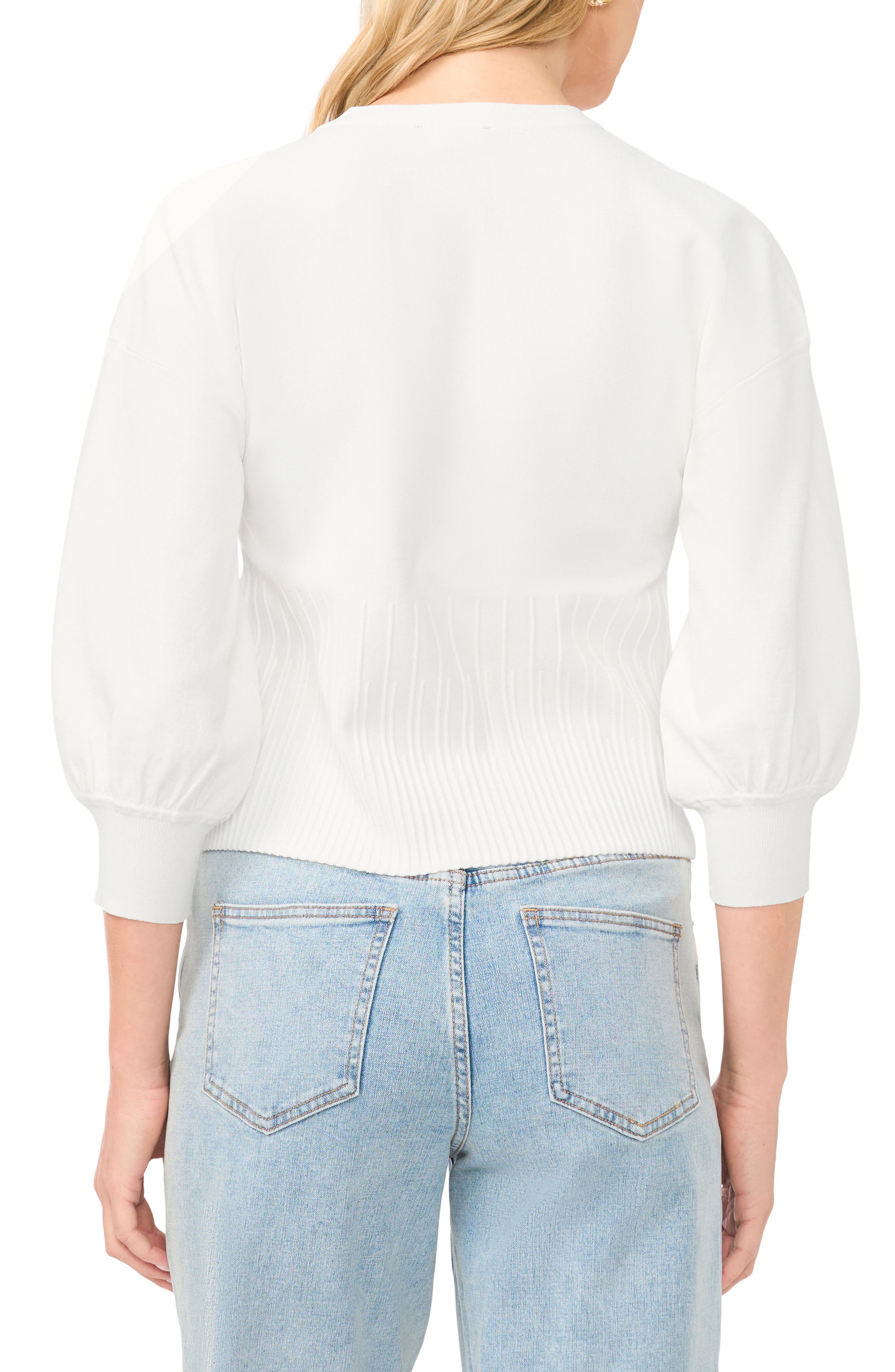 1.STATE Ribbed Crop Cardigan