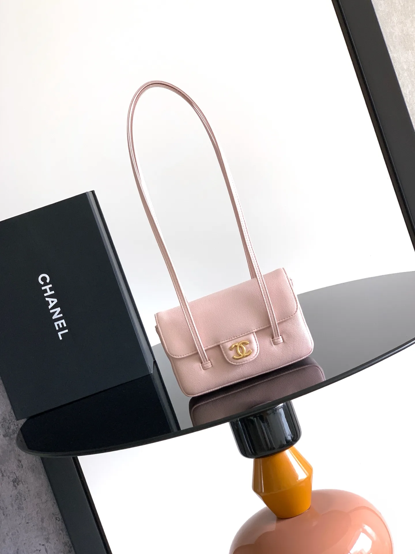 Chanel Grained Leather Top Handle Bag product photo from LabelPicks