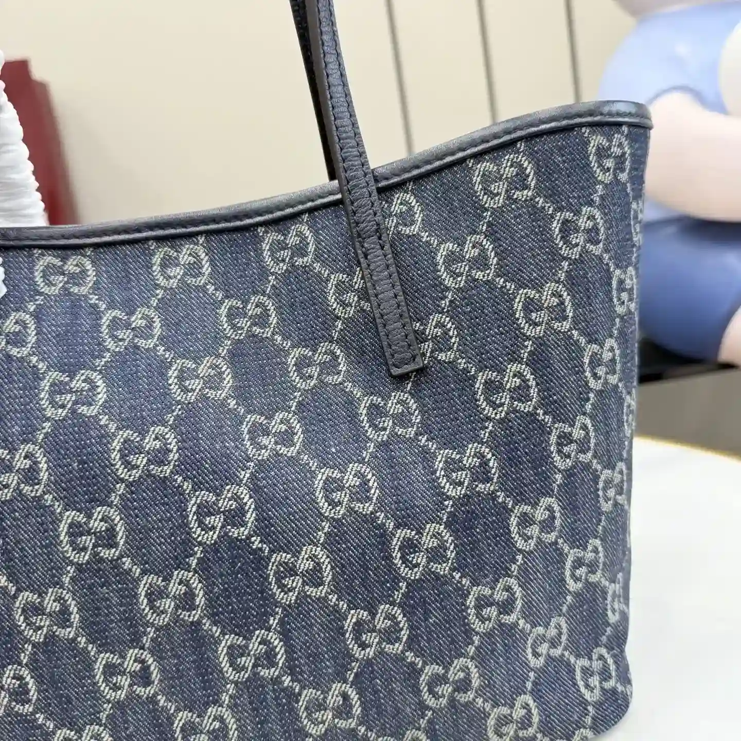 Gucci Blue Generation Nylon Tote Bag product photo from LabelPicks