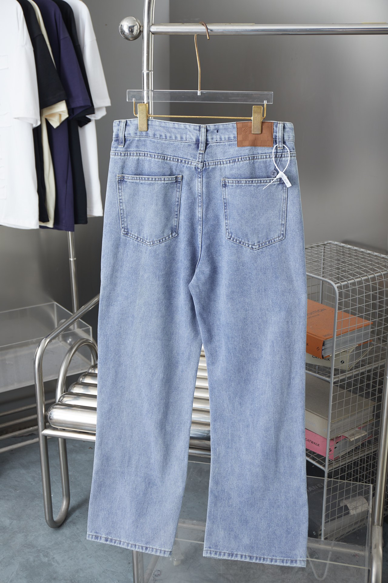 Jacquard Embroidery Letters Jeans