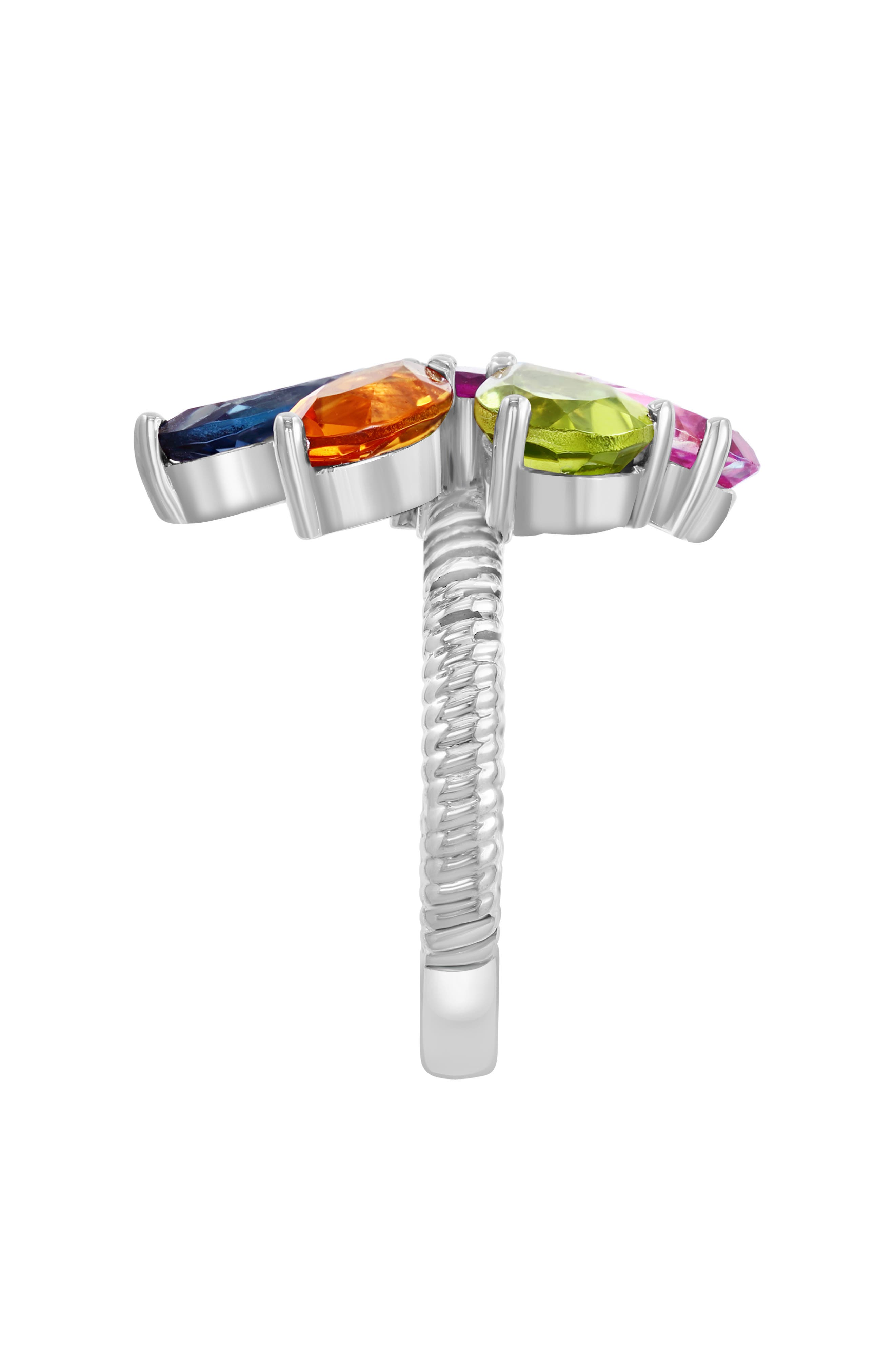 EFFY Sterling Silver Semiprecious Gemstone Flower Ring