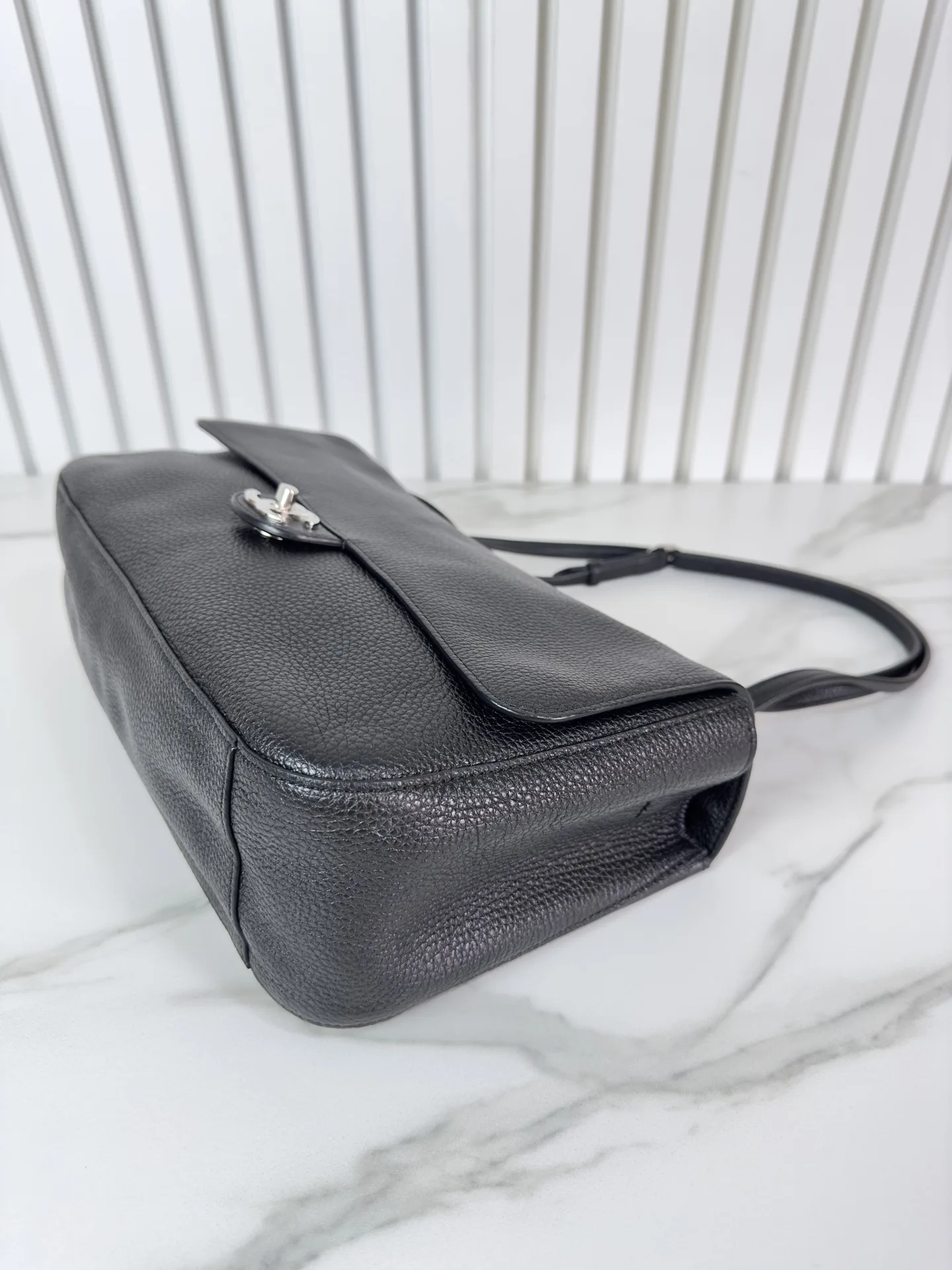 Chanel Classic Flap Grained Leather Shoulder Bag product photo from LabelPicks