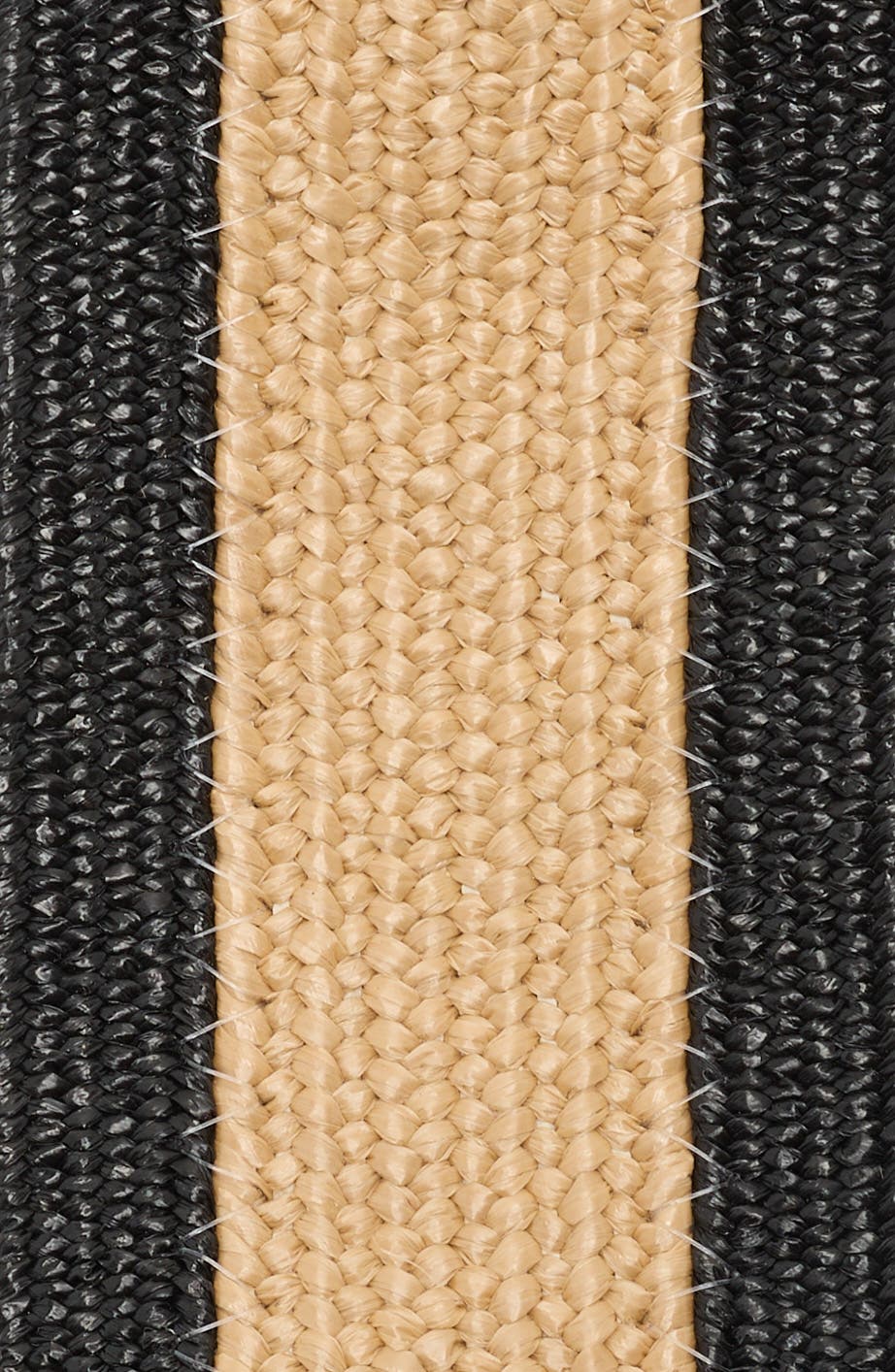 Vince Camuto Two-Tone Stretch Straw Belt