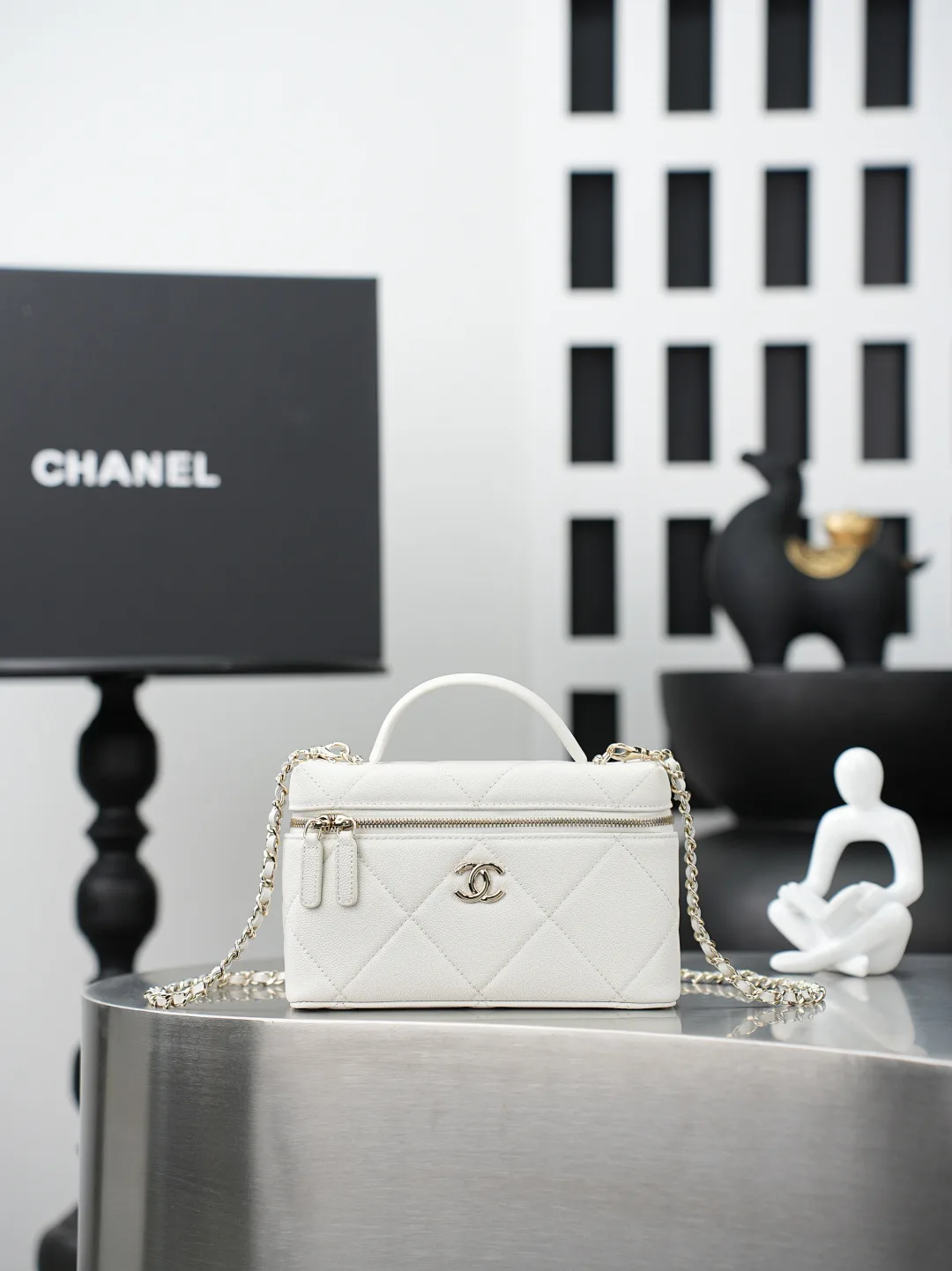 Chanel Quilted Leather Top Handle Bag product photo from LabelPicks