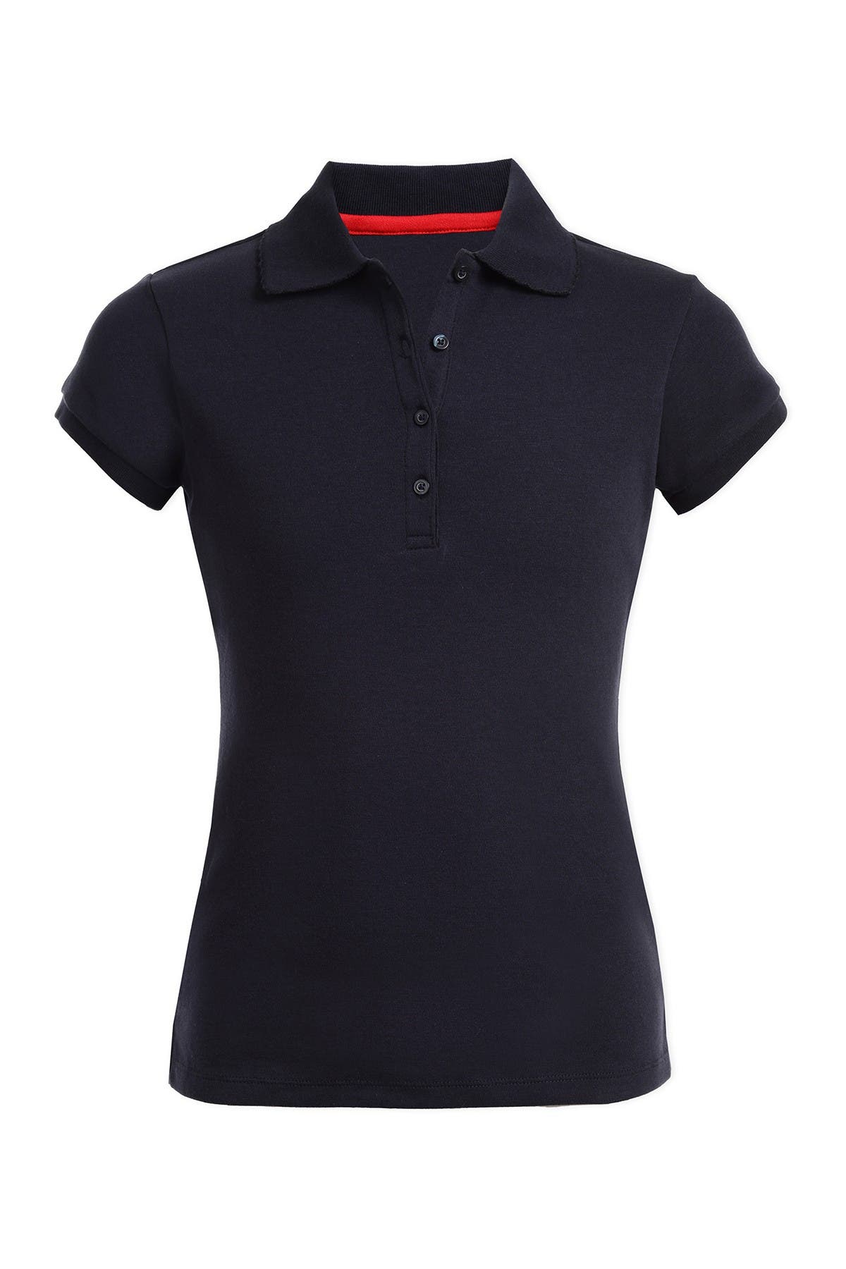 Nautica Uniform Short Sleeve Pico Polo Shirt