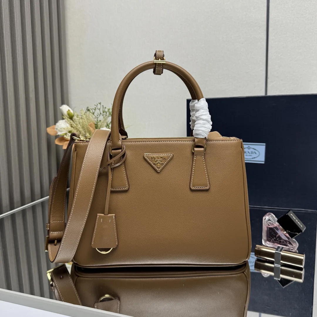 Prada Grained Leather Top Handle Bag product photo from LabelPicks