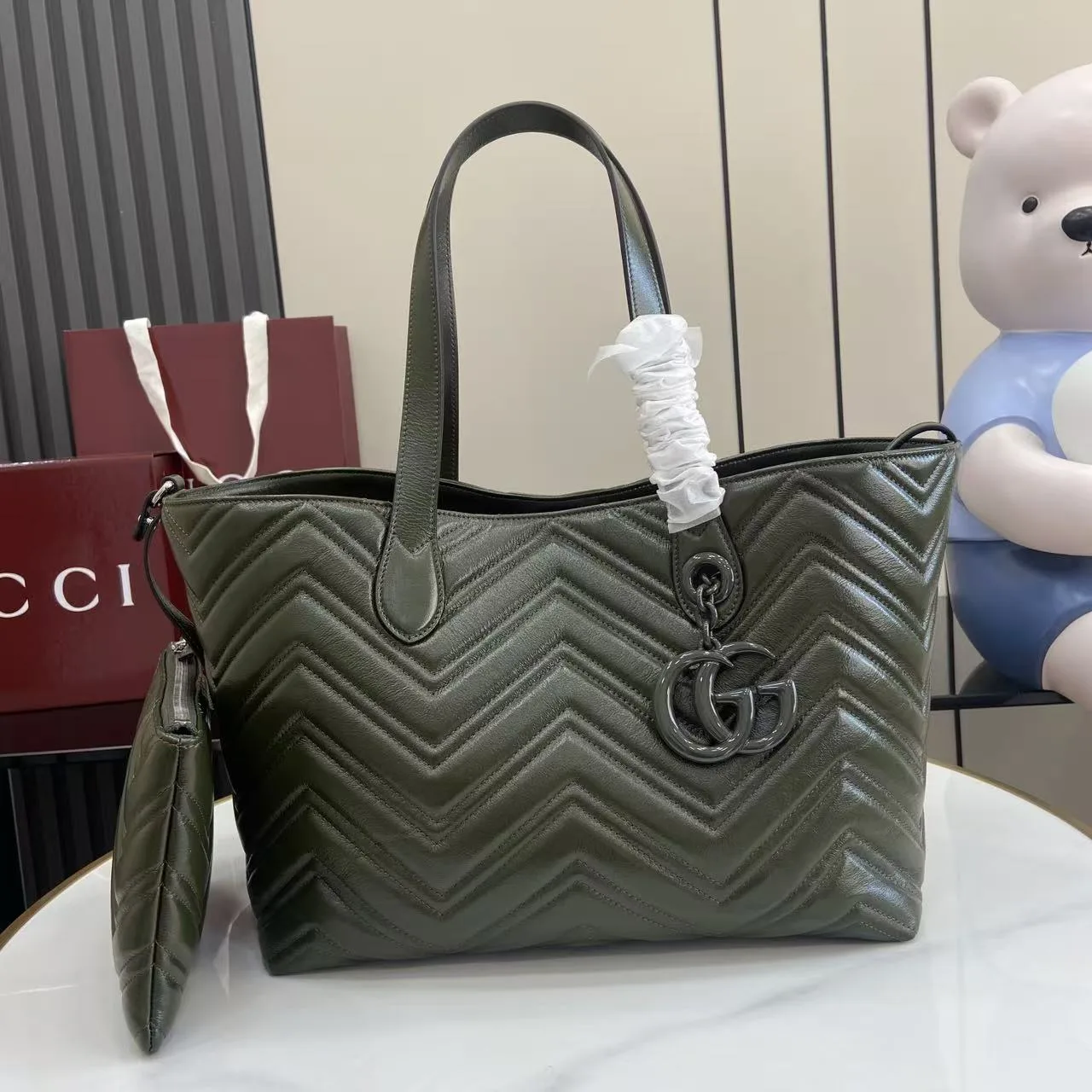 Gucci GG Supreme Canvas Marmont Tote Bag product photo from LabelPicks
