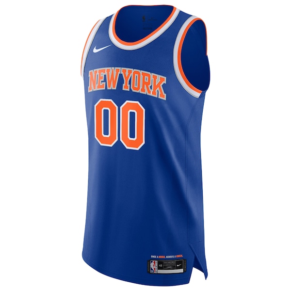 New York Knicks Nike Authentic Custom Jersey - Icon Edition - Blue