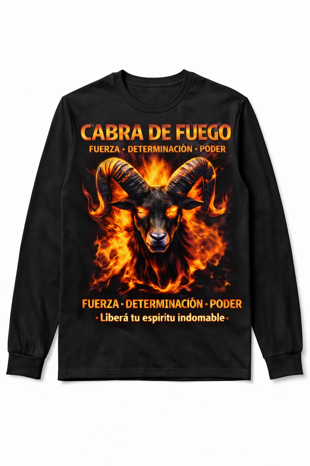 Remera Cabra de Fuego – Fuerza Indomable