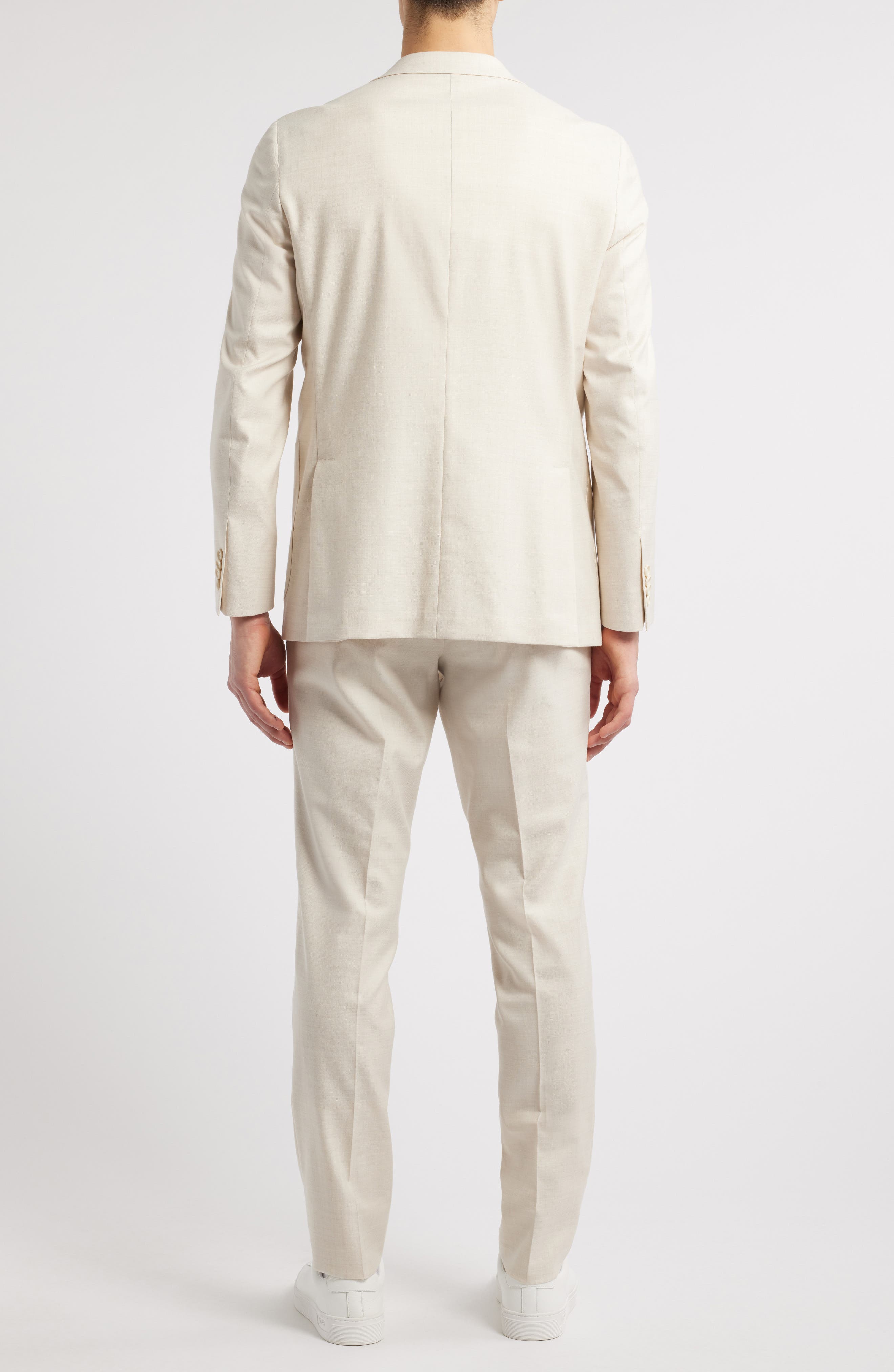 Jack Victor Morton Solid Unconstructed Wool Blend Suit