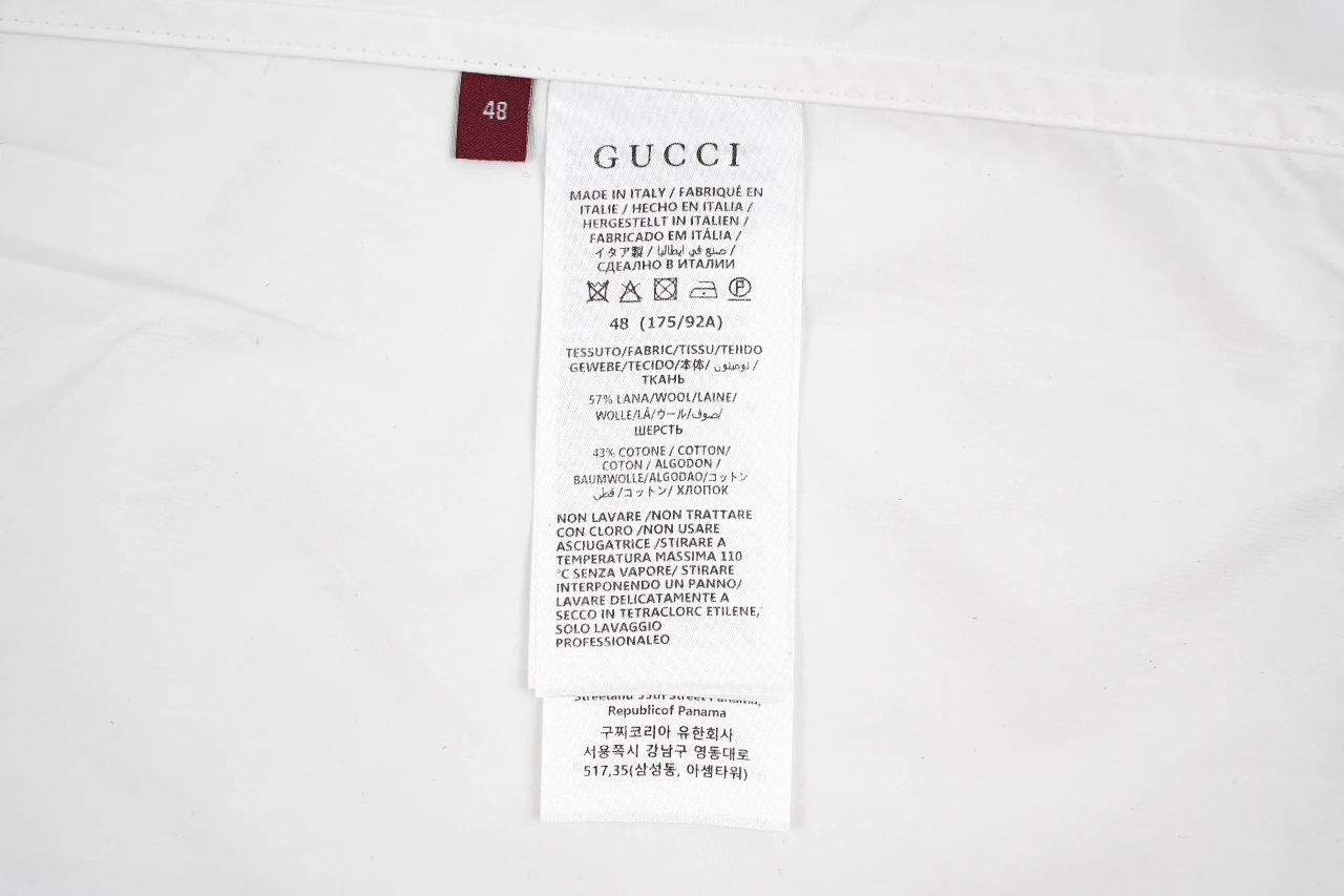 GUCCI White Five-Star G Embroidered Shirt product photo from LabelPicks