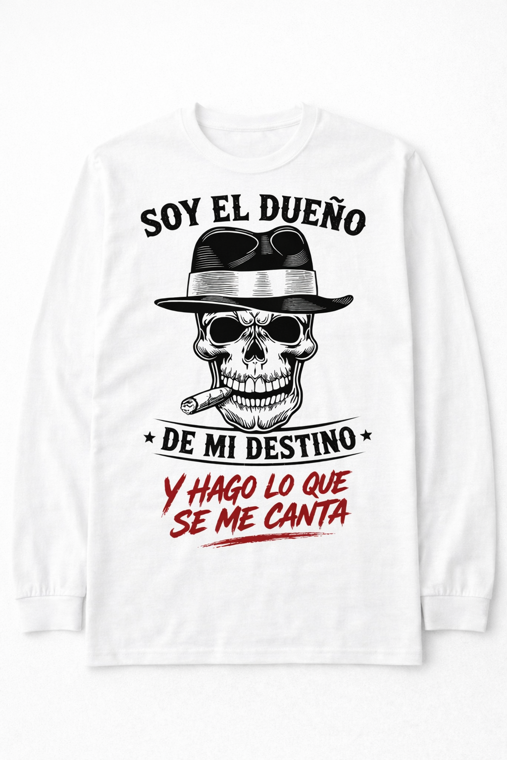 Remera Calavera con Sombrero y Cigarro | Estilo Urbano Dark Unisex