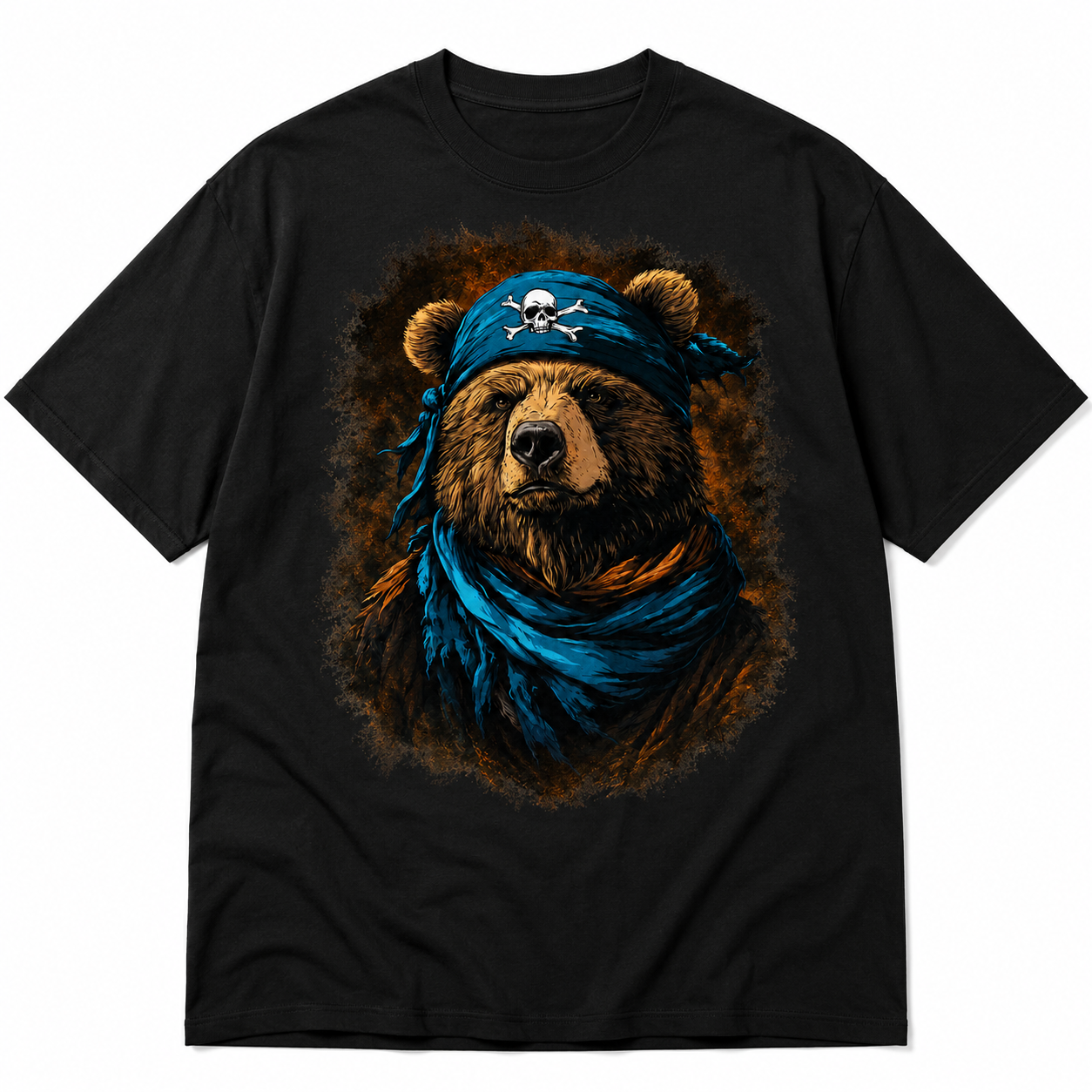 Remera Oso Pirata - Diseño Exclusivo de Estilo Retro Nerd