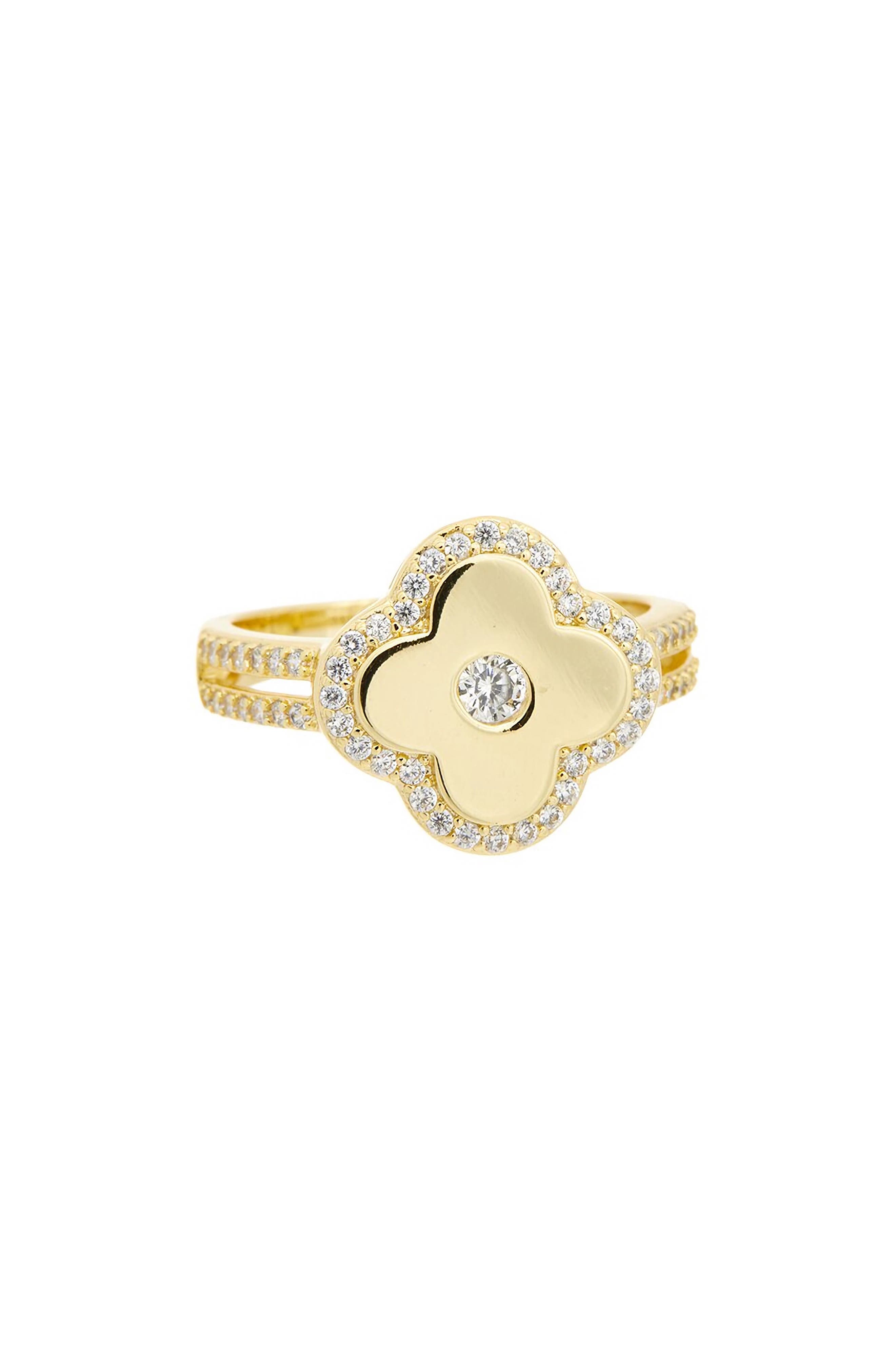 Juvell Cubic Zirconia Flower Ring