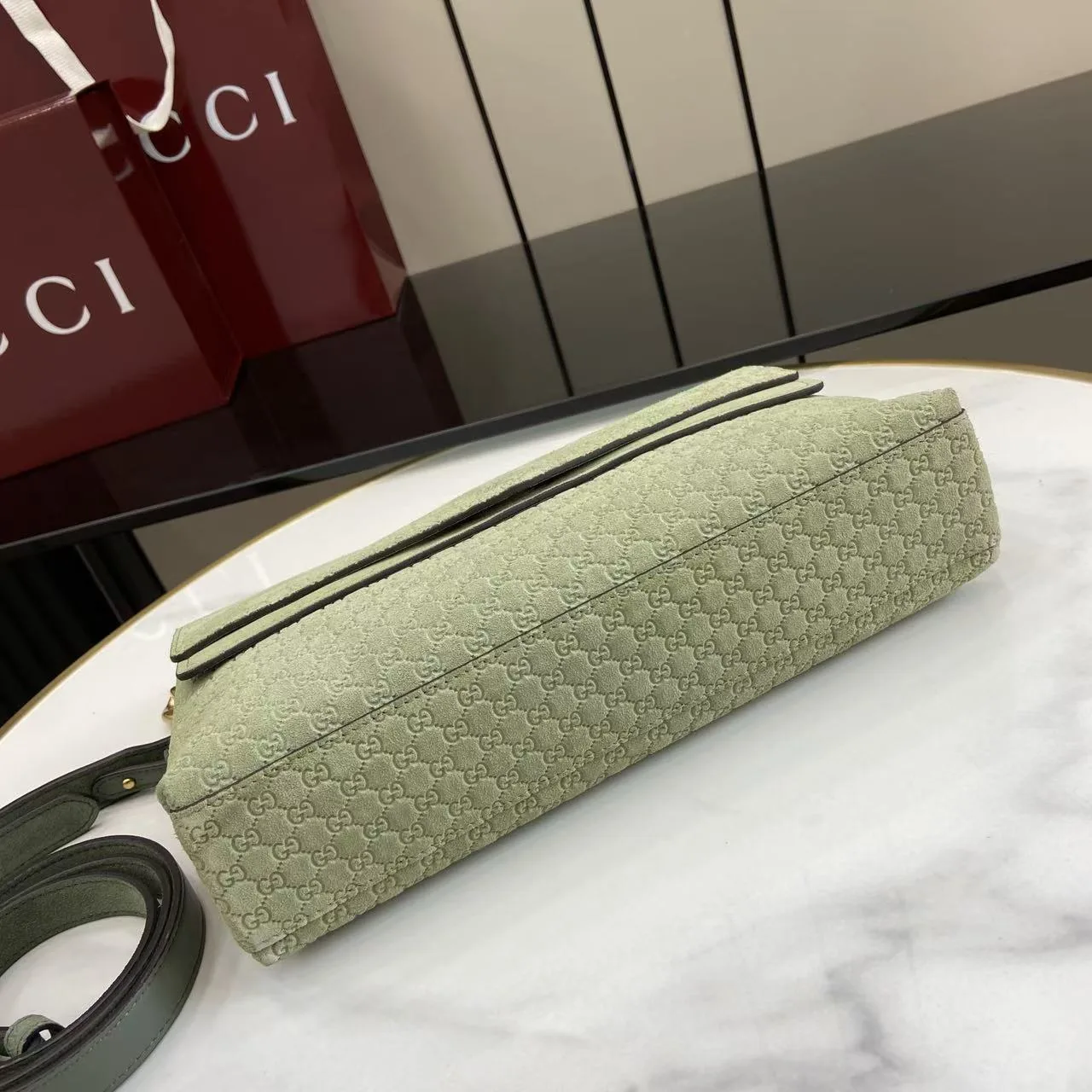 Gucci Green GG Supreme Canvas Shoulder Bag product photo from LabelPicks