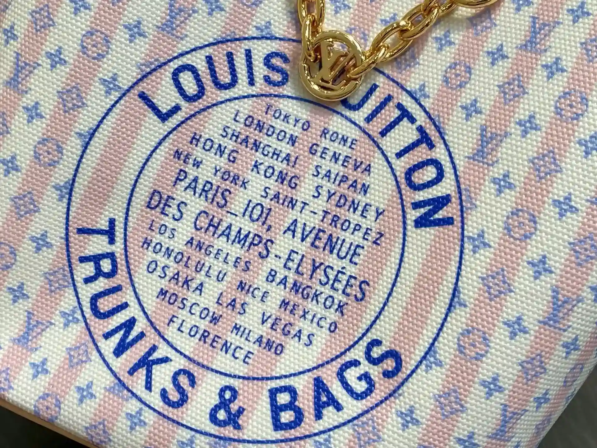 Louis Vuitton Pink Canvas and Leather Bucket Bag product photo from LabelPicks