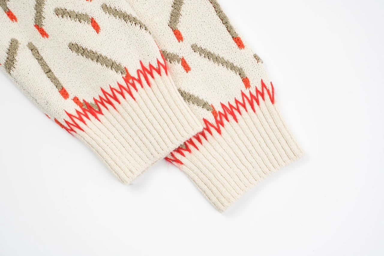 Bottega Veneta Beige Matchstick Jacquard Crewneck Sweater product photo from LabelPicks