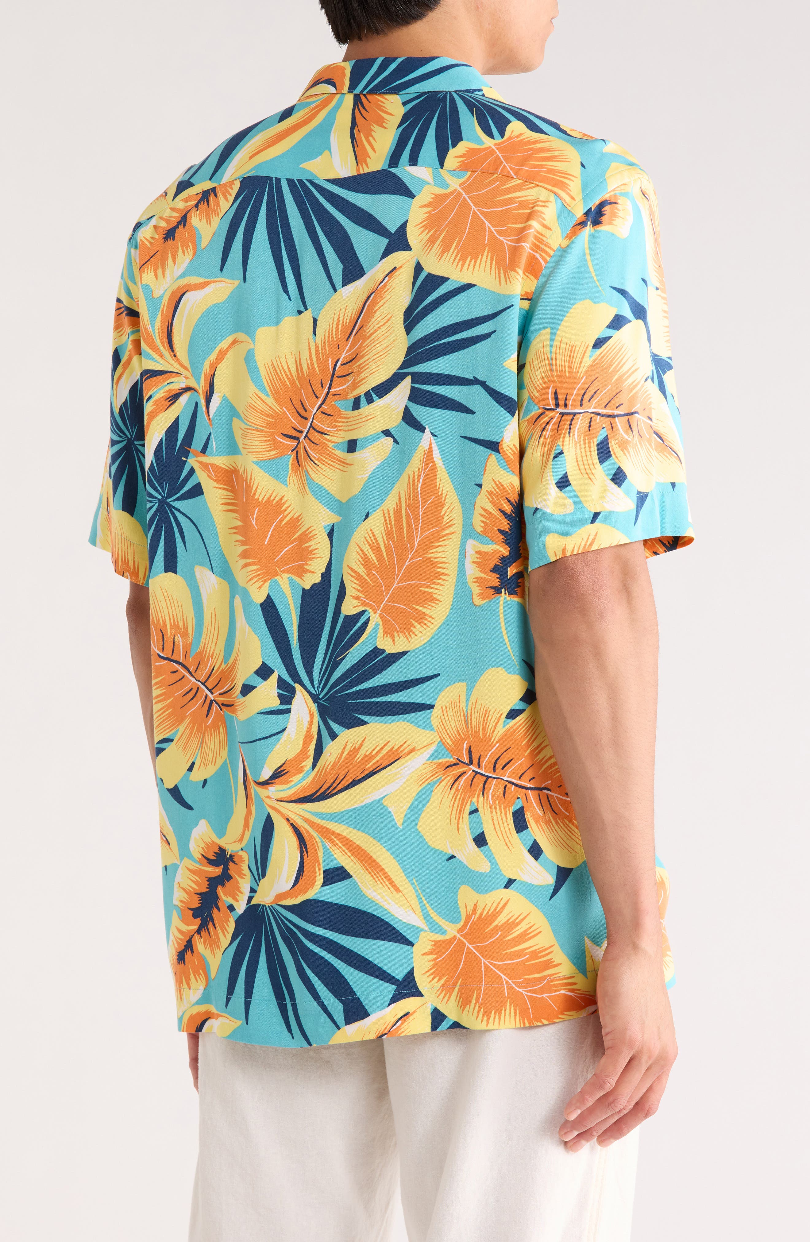 Original Penguin Tropical Print Camp Shirt