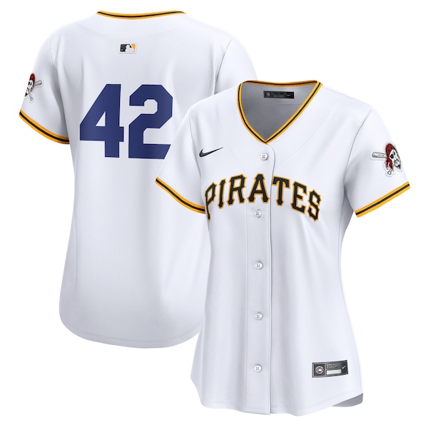 Pittsburgh Pirates Nike Women's 2024 Jackie Robinson Day Home Limited Jersey – White