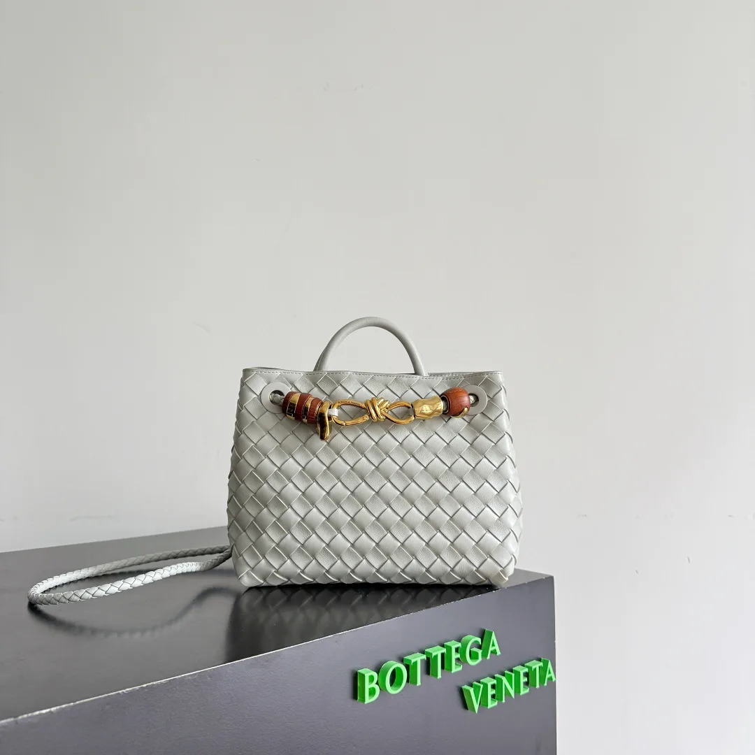 Bottega Veneta Intrecciato Woven Leather Andiamo Top Handle Bag product photo from LabelPicks