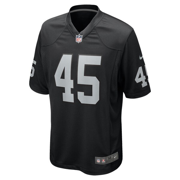 Tommy Eichenberg Las Vegas Raiders Nike Team Game Jersey -  Black