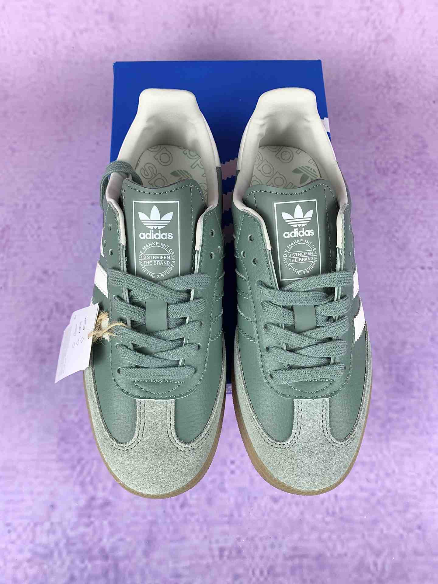 adidas Samba OG Silver Green Gum Shoes