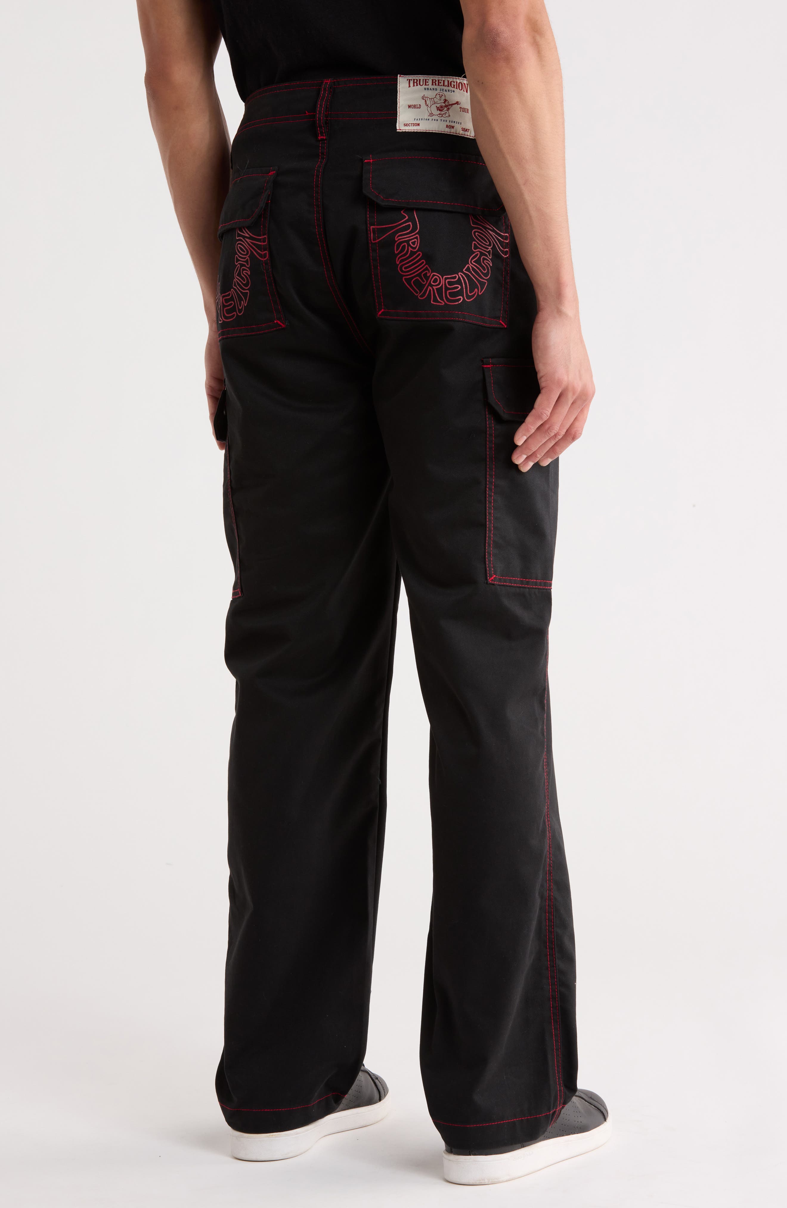 True Religion Horseshoe Outline Cargo Jeans