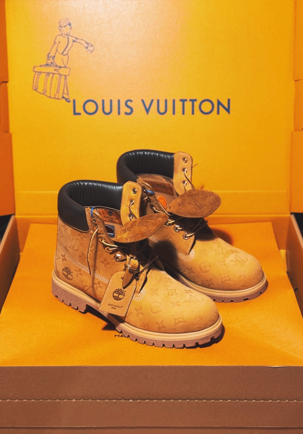 LV Classic yellow boots