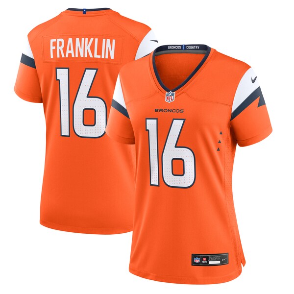 Troy Franklin Denver Broncos Nike Women's Team Game Jersey -  Orange