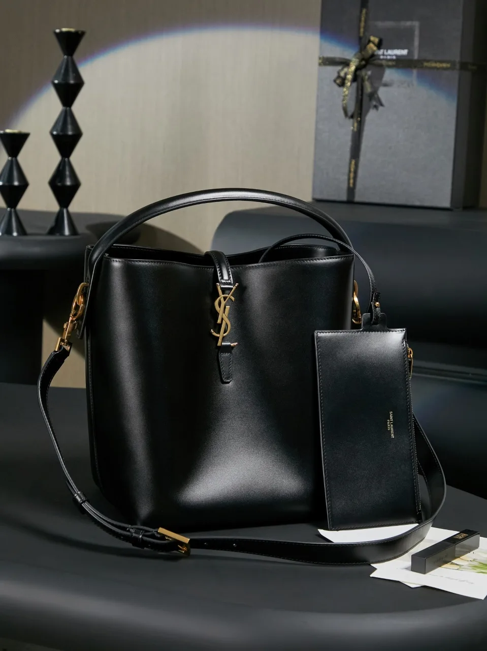 Saint Laurent Calfskin Bucket Bag product photo from LabelPicks