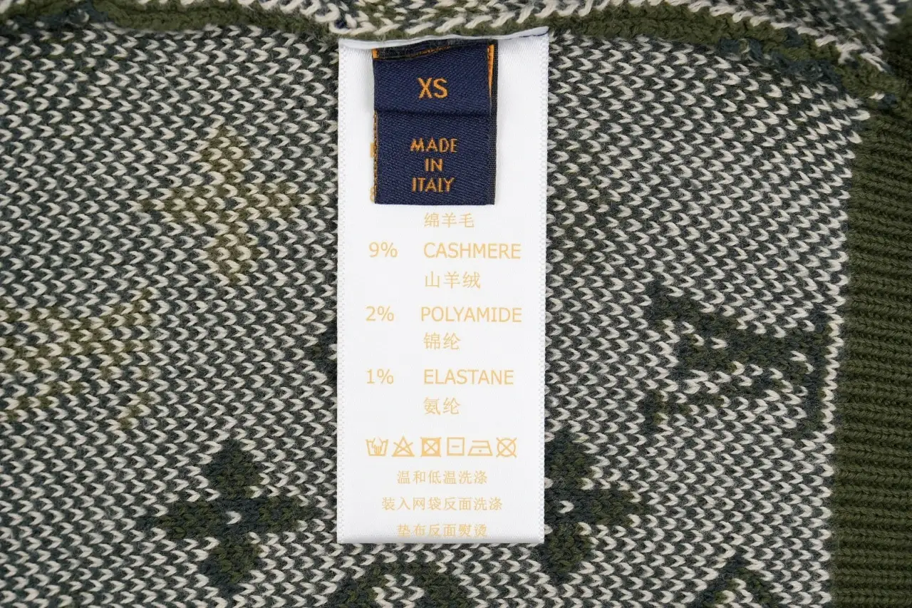 Louis Vuitton Green Camo Monogram Crewneck Sweater product photo from LabelPicks