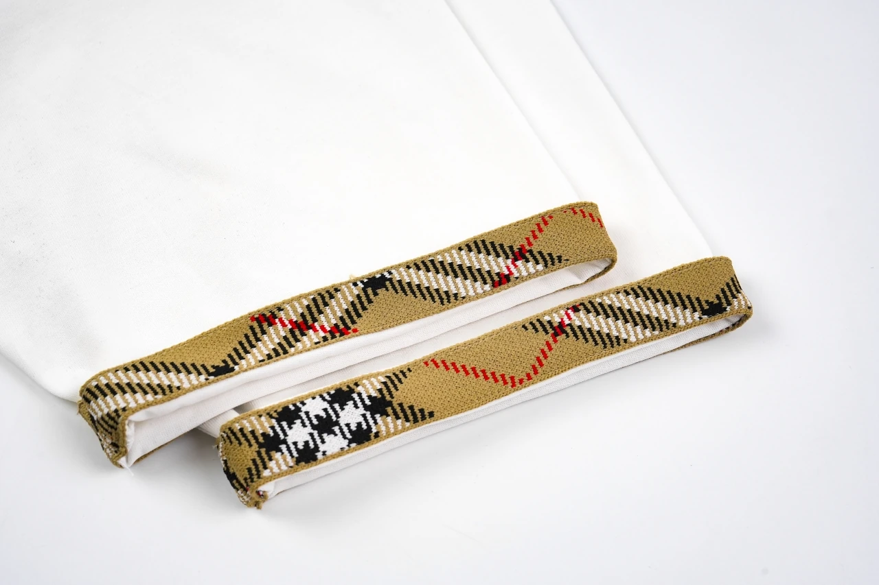 Burberry White Check Sleeve Trim Crewneck T-Shirt product photo from LabelPicks