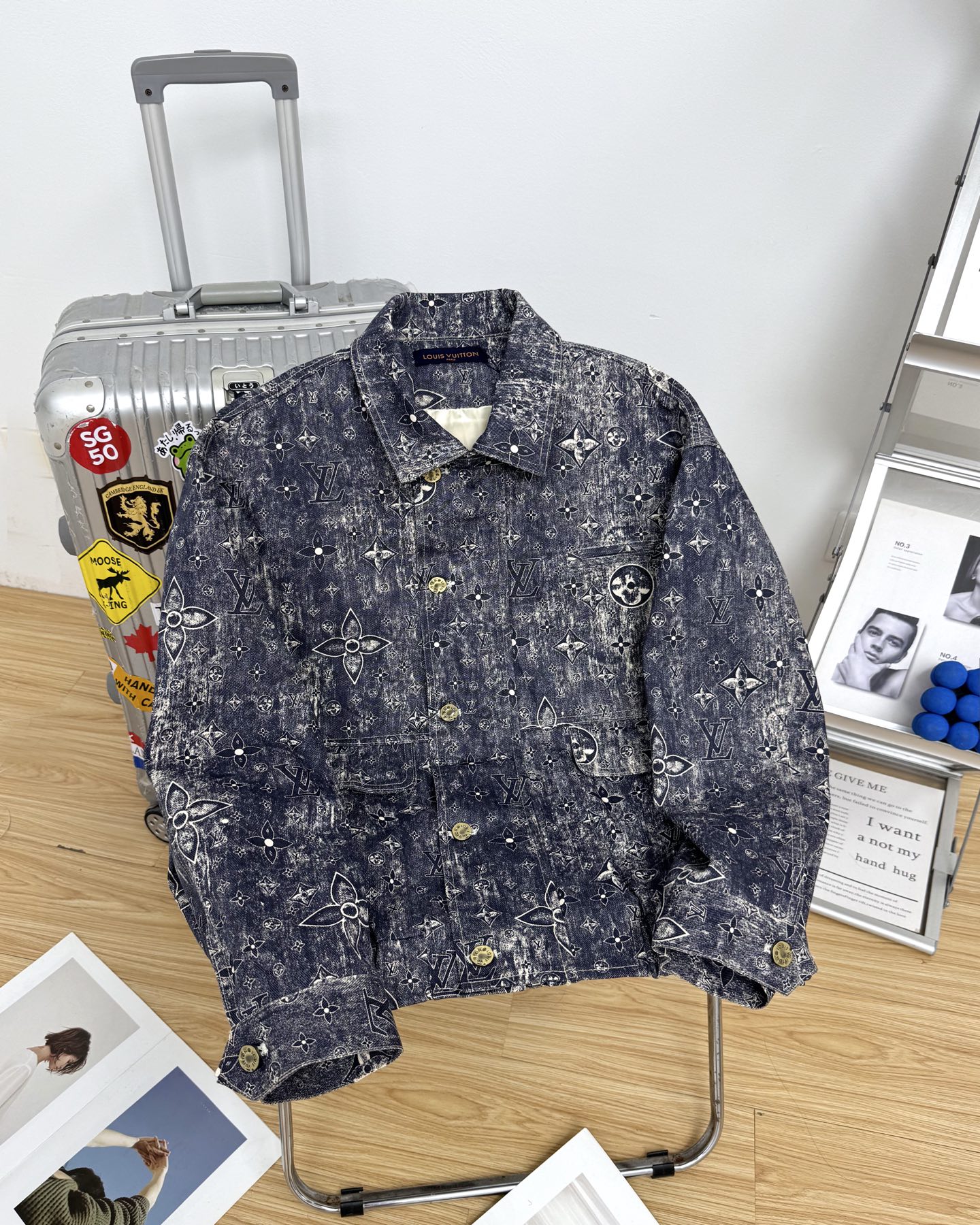 0910 Destroyed Workwear Denim Jacket