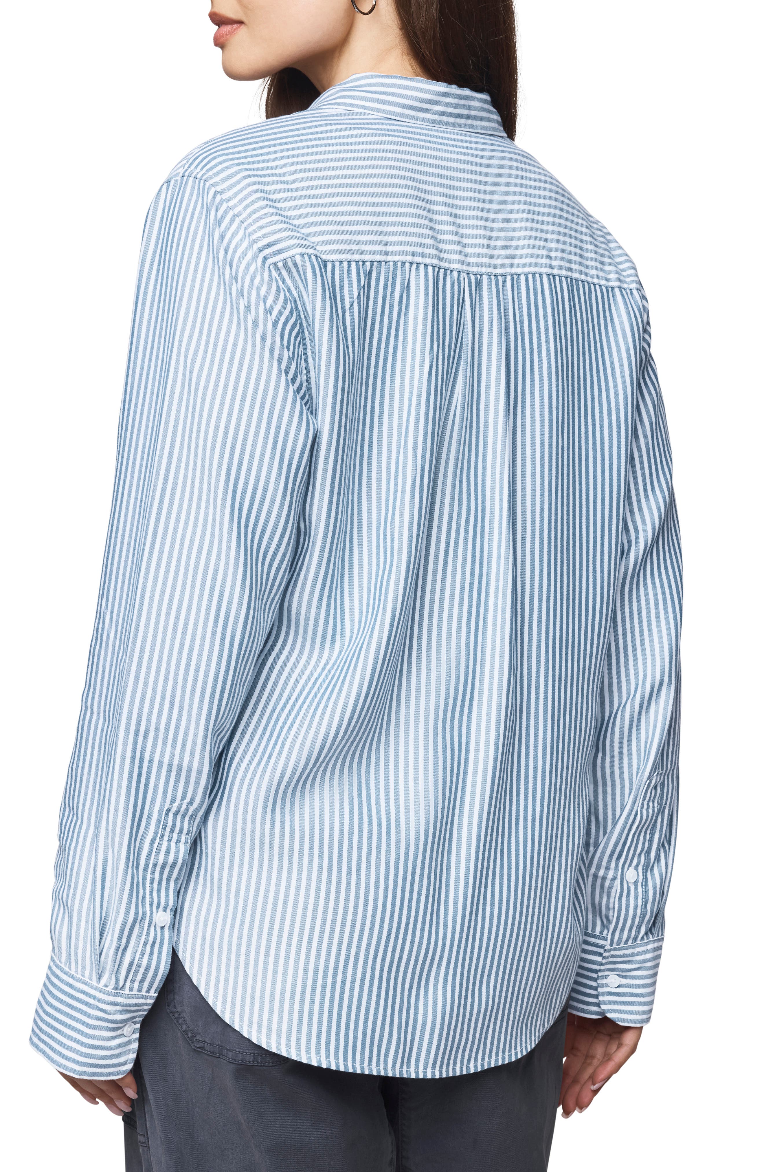 Splendid Kenna Stripe Relaxed-Fit Button-Up Shirt