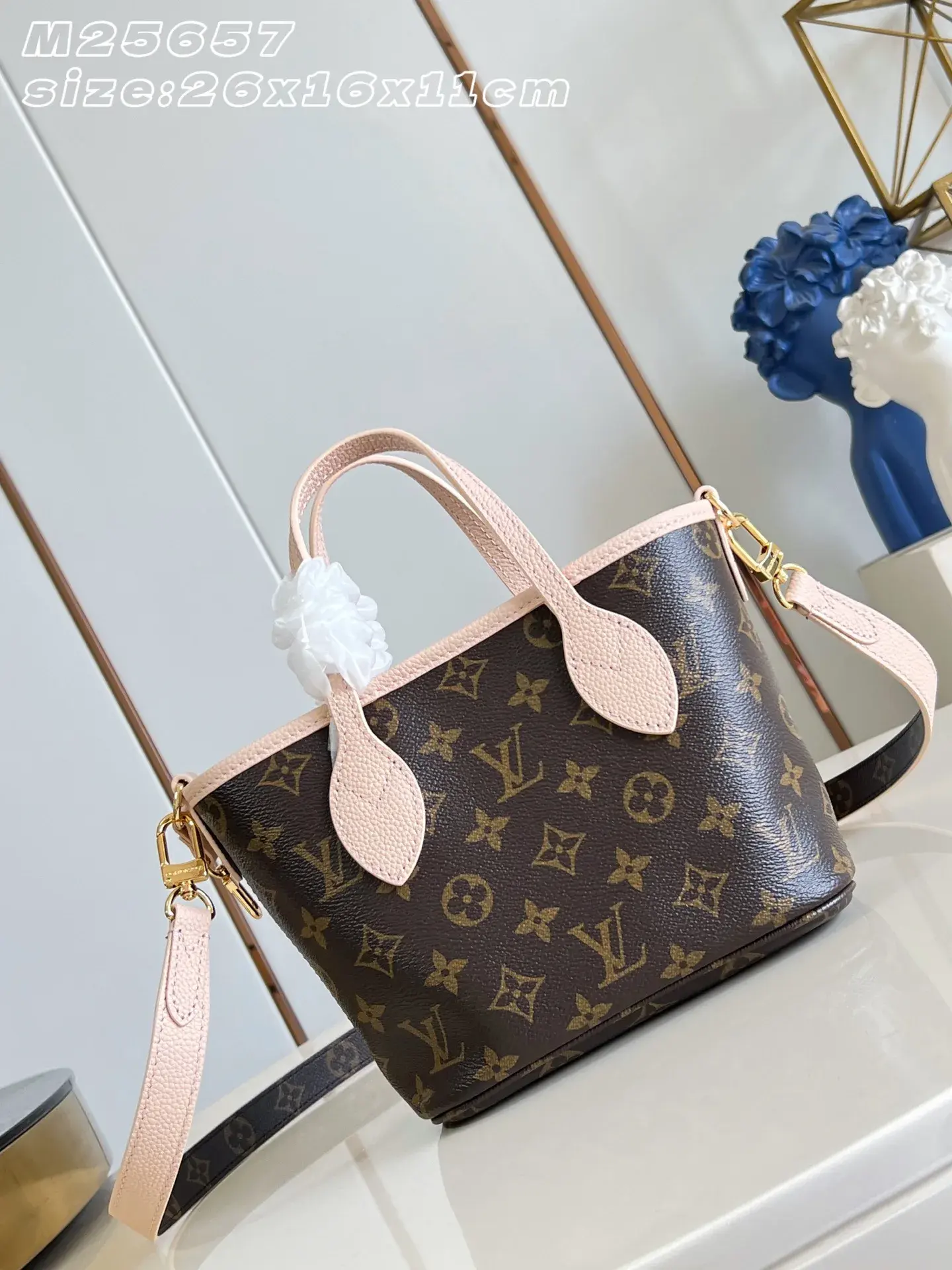 Louis Vuitton Neverfull Gold Grained Leather Tote Bag product photo from LabelPicks
