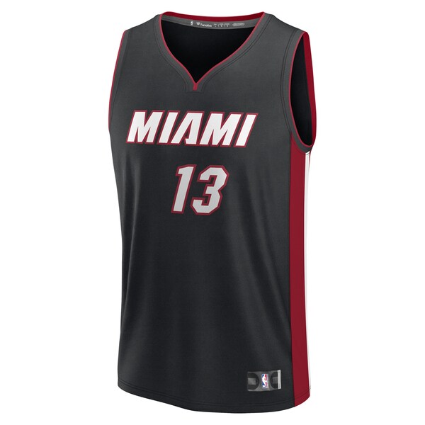 Bam Adebayo Miami Heat  Youth Fast Break Replica Player Jersey - Black - Icon Edition