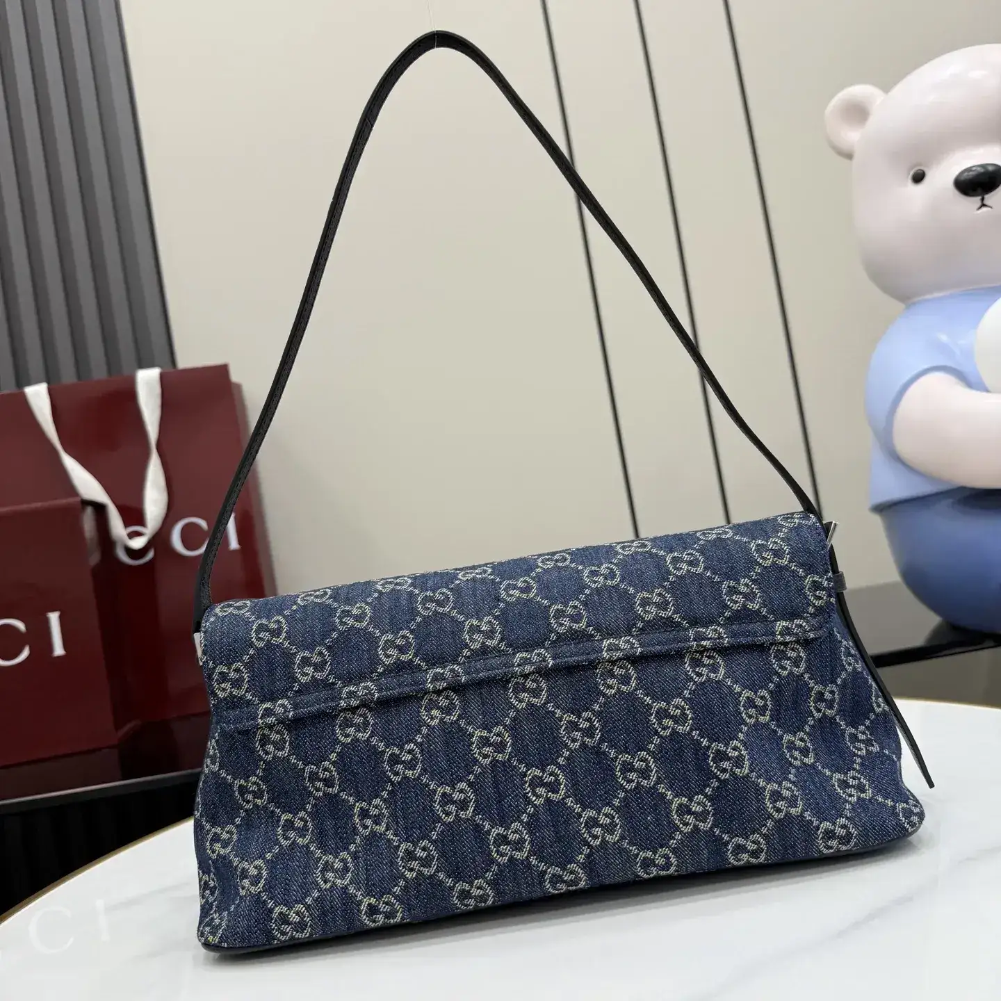Gucci Blue Generation Nylon Shoulder Bag product photo from LabelPicks