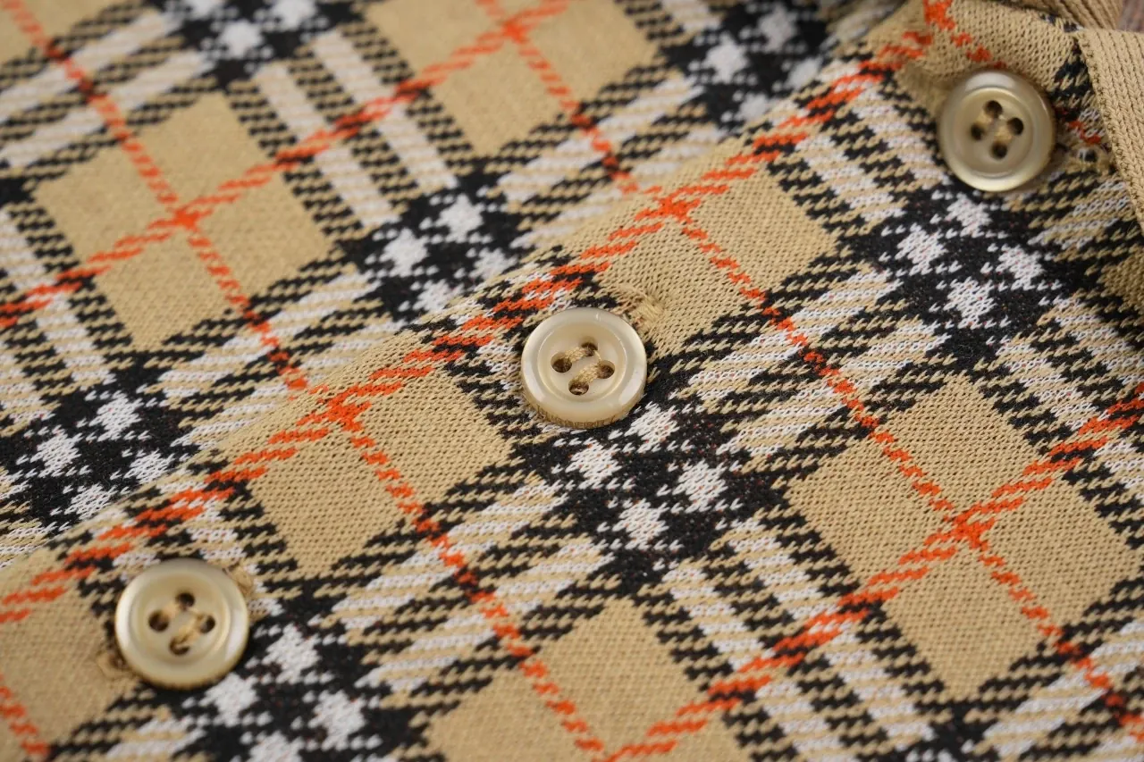 Burberry Beige Check Equestrian Knight Jacquard Polo Shirt product photo from LabelPicks