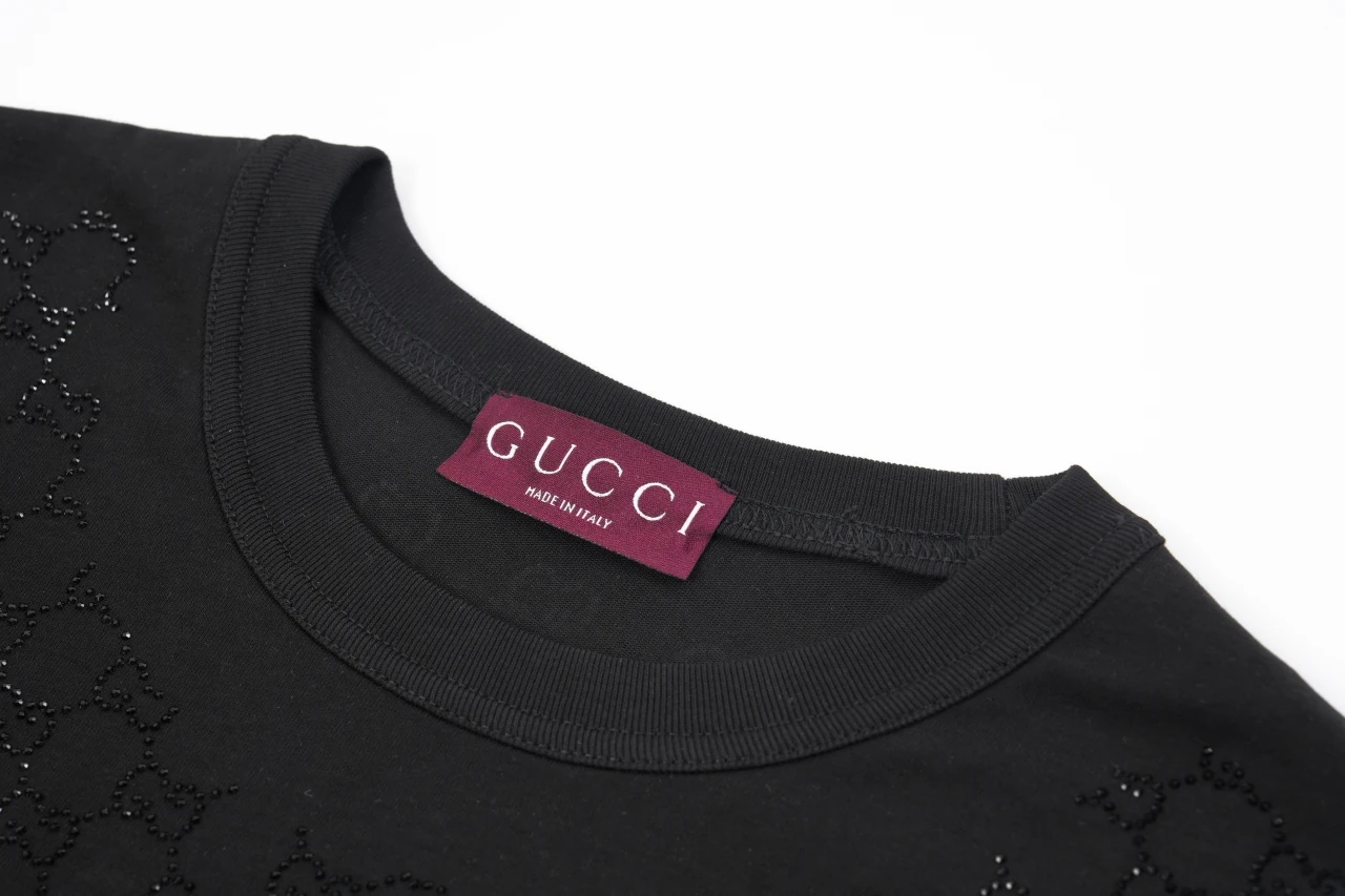 GUCCI Black Gradient Crystal GG T-Shirt product photo from LabelPicks